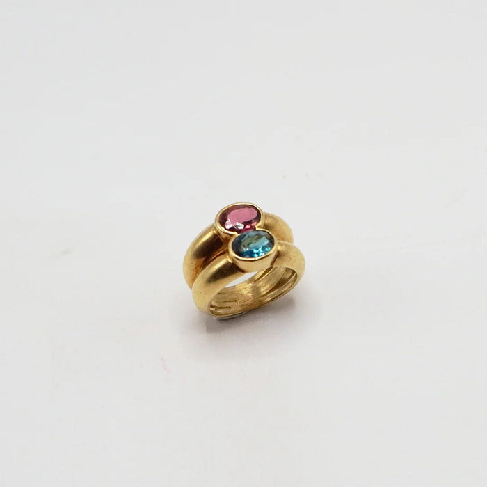 Bague Tourmalines double ring 58 Facettes