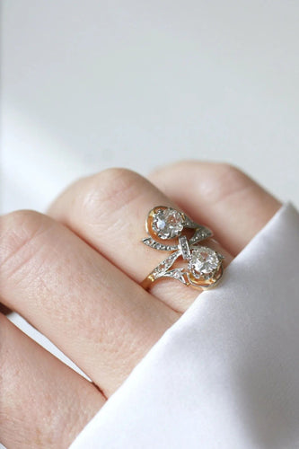 Bague Bague Belle Epoque Toi et moi Diamants 58 Facettes