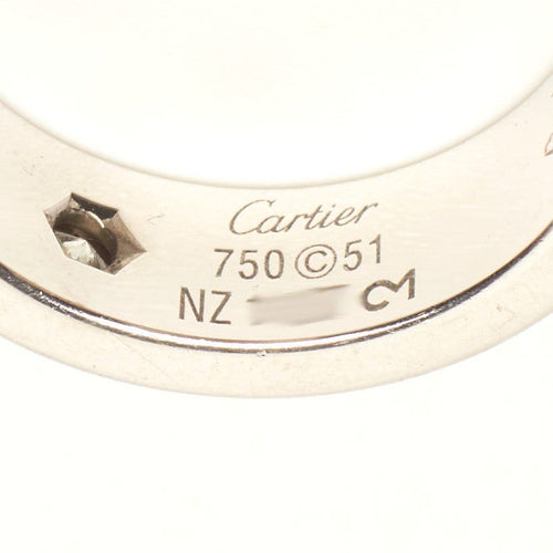 Bague 51 CARTIER - Bague LOVE Classique or blanc et diamant 58 Facettes