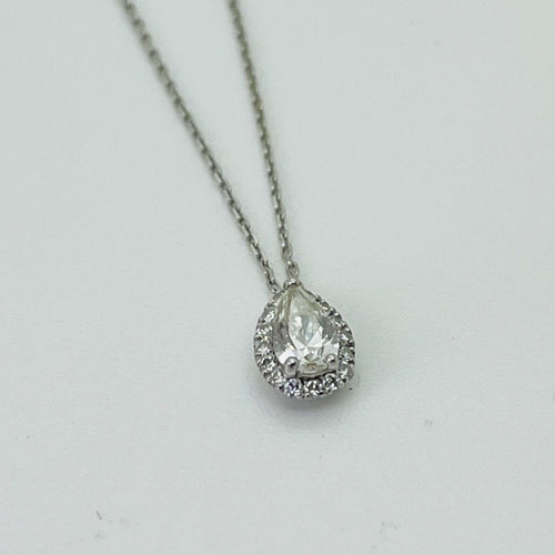Collier Collier Or avec Diamant Poire 0.50ct 58 Facettes 20400000837