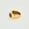 Bague 52.5 Bague jonc or jaune et grenat almandin 58 Facettes COL2882