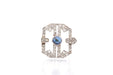 Broche Broche Art Déco Platine Saphir Diamants 58 Facettes 25539