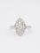 Bague 57 Bague vintage marquise or blanc diamants 1 ct 58 Facettes J606