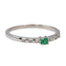 Ring 53 White Gold Emerald Ring 58 Facettes 2898446CN