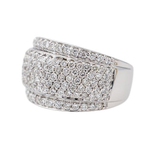 Bague 53 Bague Or blanc Diamant 58 Facettes 2926551CN