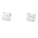 White gold stud earrings, diamonds. 58 Facettes 33674