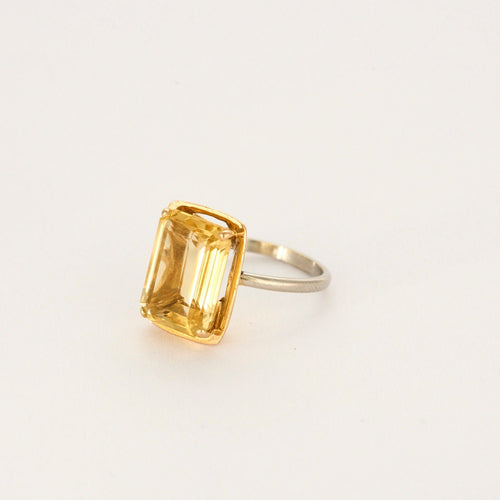 Bague 55 Bague Citrine 58 Facettes LP1173