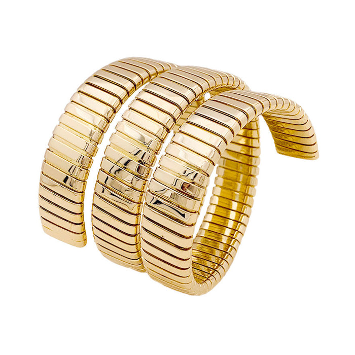 Bracelet Bulgari, "Tubogas", or jaune.