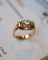Bague 53 Bague Art Déco Or Rose Diamant 58 Facettes A11404
