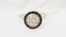 Bague 50 Bague ancienne or jaune, diamants, saphirs 58 Facettes 32826