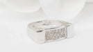 Bague 50 Bague or blanc diamants 58 Facettes 23016