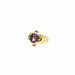 Bague Bague lilas améthyste et péridots 58 Facettes REF24062-225