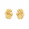 Boucles d'oreilles Tiffany & Co - Boucles d'oreilles à clip vintage en or jaune sculpté 58 Facettes G14124