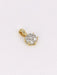 Pendentif Pendentif or jaune et blanc marguerite vintage diamants 58 Facettes J408