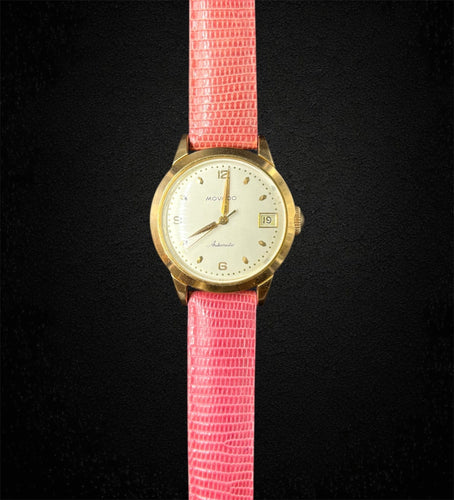 Montre MOVADO - Montre en or jaune des années 1950 — boîtier en or vissé, calibre 224A 58 Facettes