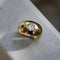 Bague 53 Bague édouardienne en or 18 carats, sertie d'un diamant taille européenne ancienne, martelé à la main 58 Facettes A20049