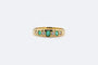 Bague 15 / Oro Giallo Bague en or jaune avec émeraudes et diamants 58 Facettes ANL759