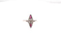 Bague 55.5 Bague Marquise Or blanc Diamants Rubis 58 Facettes 24974