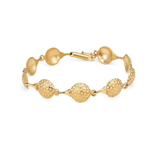 Bracelet 47 Golf Ball Bracelet Yellow Gold Sporting Jewelry Links Stacking 58 Facettes G12157