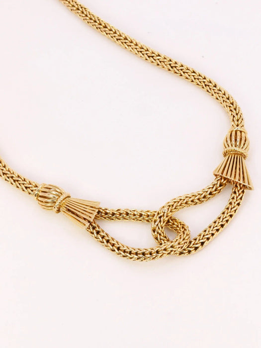 Collier Collier noeud vintage or jaune 58 Facettes J441