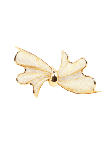 Broche Broche nœud papillon or jaune 58 Facettes 1210.2