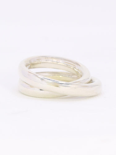 HERMES Bague Vertige argent