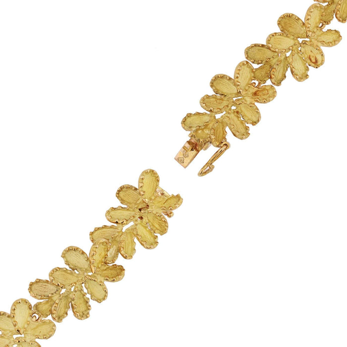 Bracelet Bracelet vintage en or jaune amati et ciselé 58 Facettes 24-276B