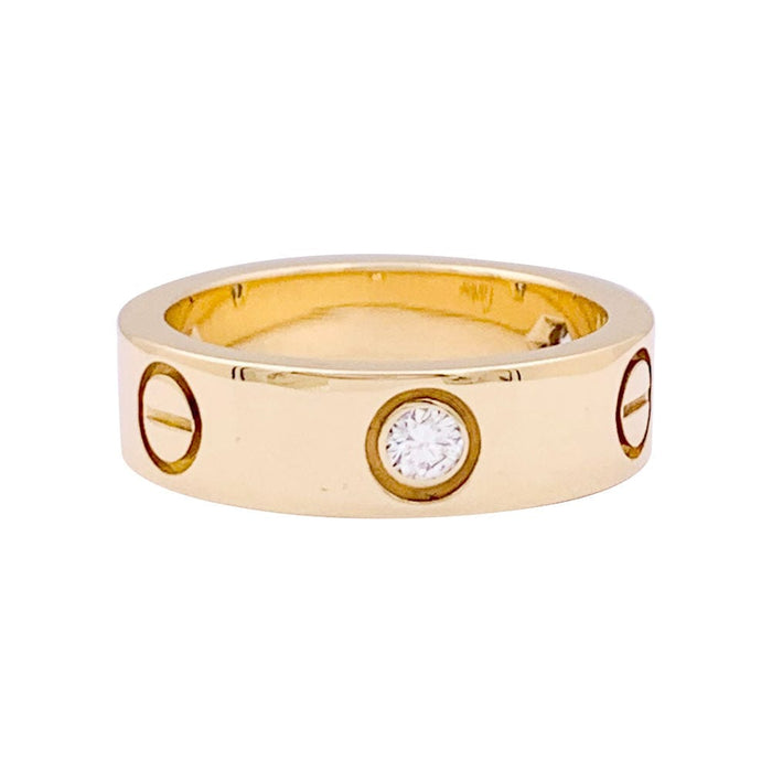 Bague 52 Bague Cartier, "Love 3 diamants", or jaune, diamants. 58 Facettes 33966