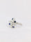 Bague 55 Bague vintage or blanc diamants saphirs 58 Facettes J160