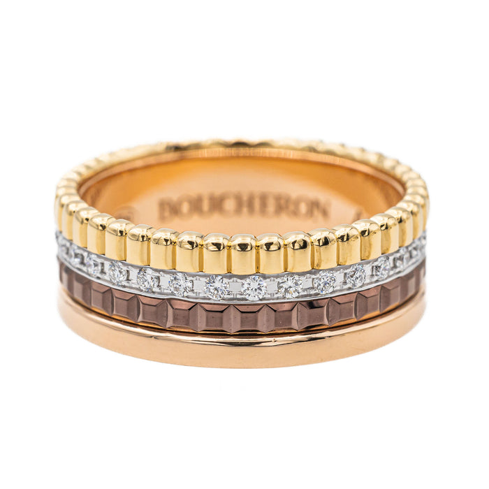 Boucheron Bague Quatre Or jaune Diamant