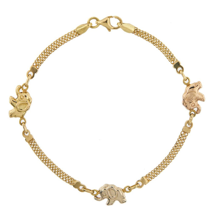 Bracelet Bracelet avec des éléphants 58 Facettes 35749