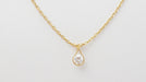 Collier AUGIS - Collier solitaire or jaune et diamant 58 Facettes 31794