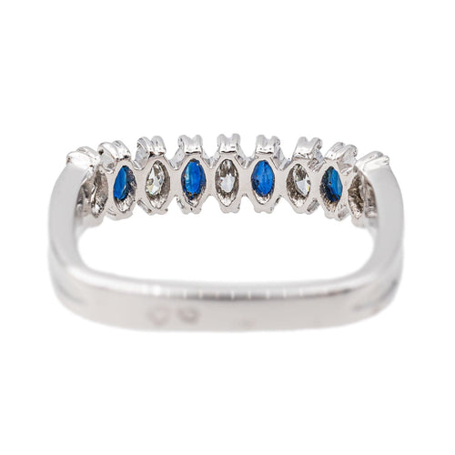 Bague 50 Bague Or blanc, Platine Saphir, Diamant 58 Facettes 3417085CN