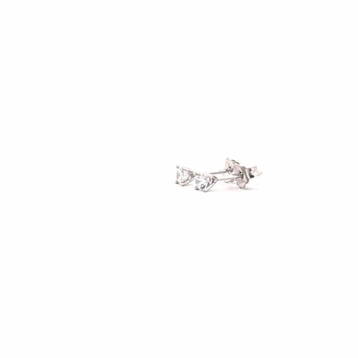 Boucles d'oreilles Puces d'oreilles Or Blanc Diamants 58 Facettes A2BO-GS28807