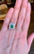 Bague 52 Bague Style Art Déco Emeraude Colombienne, Diamants 58 Facettes BEM47