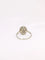 Bague Bague Belle Epoque ovale or platine diamant 0,15 ct 58 Facettes J324