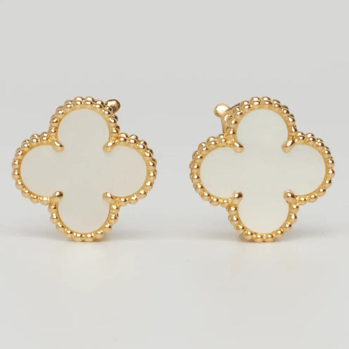 Van Cleef & Arpels - Boucles d’oreilles Vintage Alhambra Nacre en or jaune