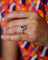 Bague 52 Bague Pompadour en Or blanc, Rubis et Diamants 58 Facettes A11587