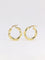 Boucles d'oreilles Créoles torsadées vintage or 58 Facettes J274