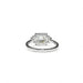 Ring 53 Art Deco style solitaire ring in white gold and diamonds 58 Facettes