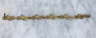 Bracelet Bracelet or jaune et platine perles fines diamants et émeraudes 58 Facettes