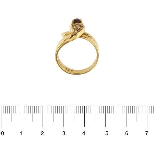 Bague Bague serpent avec rubis et diamants 58 Facettes 35620