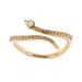 Bague 57 Bague serpent or rose diamants 58 Facettes 34908