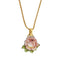 Collier Collier avec rose émaillée 58 Facettes 33328