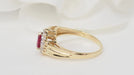 Bague 51 Bague en or jaune, rubis et diamants 58 Facettes 32813