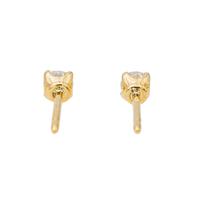 Boucles d'oreilles Puces Or jaune Diamant