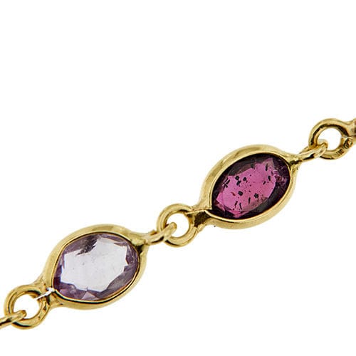 Bracelet Bracelet en or jaune orné de pierres colorées 58 Facettes 35889