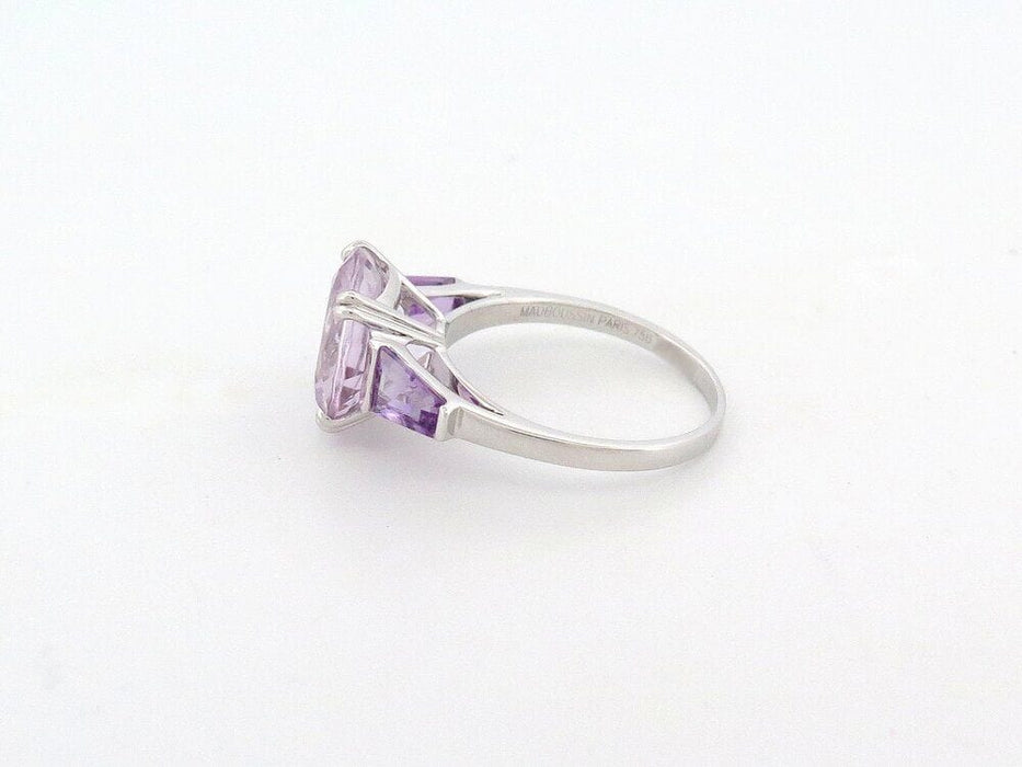 Bague 61 bague MAUBOUSSIN extremement libre & sensuelle or blanc amethyste 58 Facettes 229860