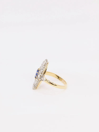 Bague 50.5 Bague marquise diamants saphir 58 Facettes J144