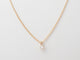 Collier collier solitaire en or rose et diamant 58 Facettes 3GR18